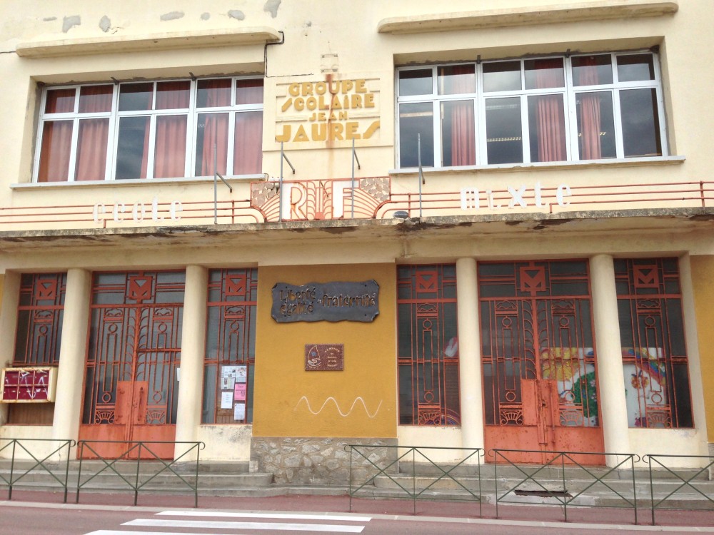 Facade of the school, Cerbère