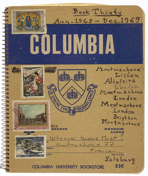 One of the Columbia University notebooks Highsmith wrote in all her life.