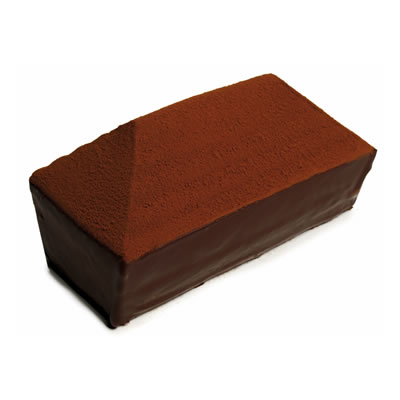 Sprungli's famous coffin-shaped chocolate cake.