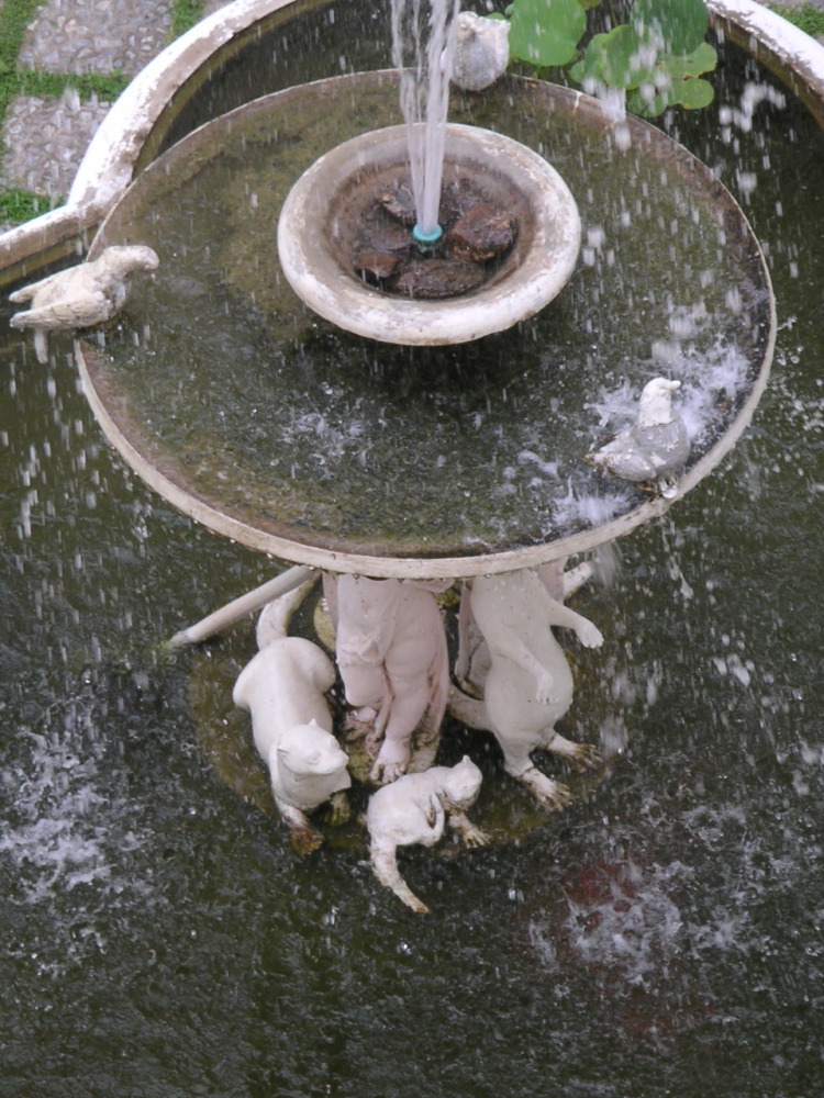 Fountain in the courtyard, Ban Puen Palace, Petchaburi, 1910-1916.