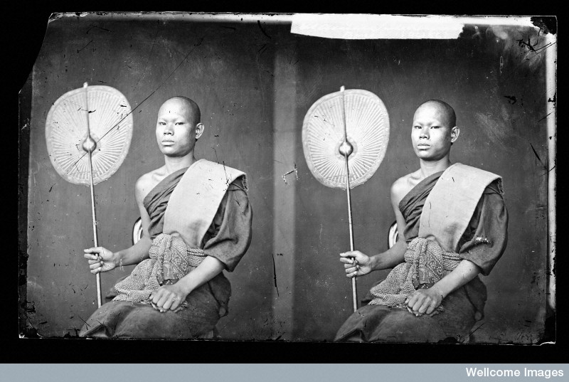 Siamese monk, 1865.