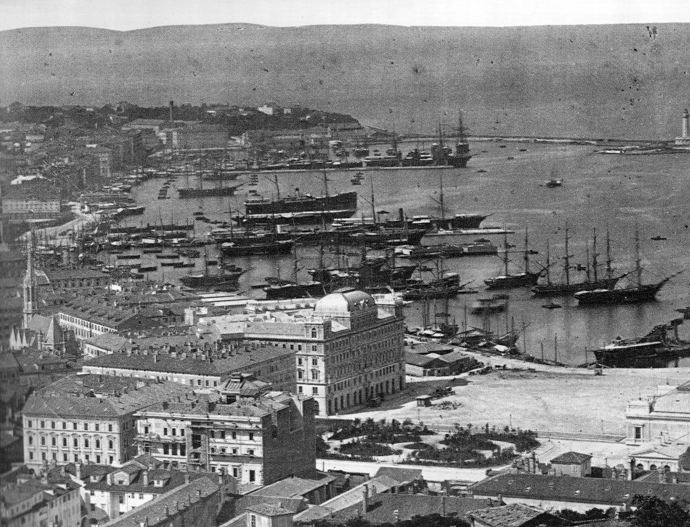 The port of Trieste in 1885