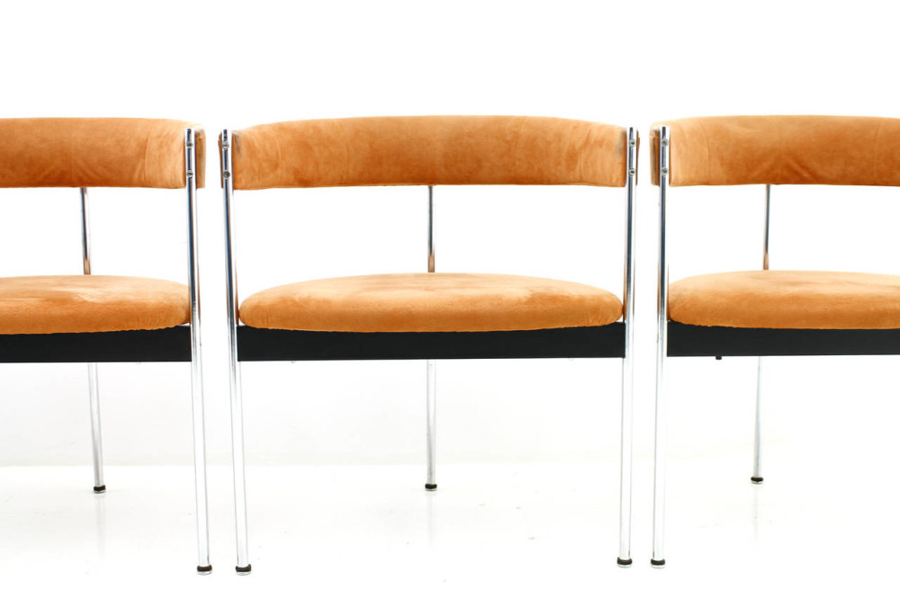 1960s dining chairs designed by Dieter Waeckerlin