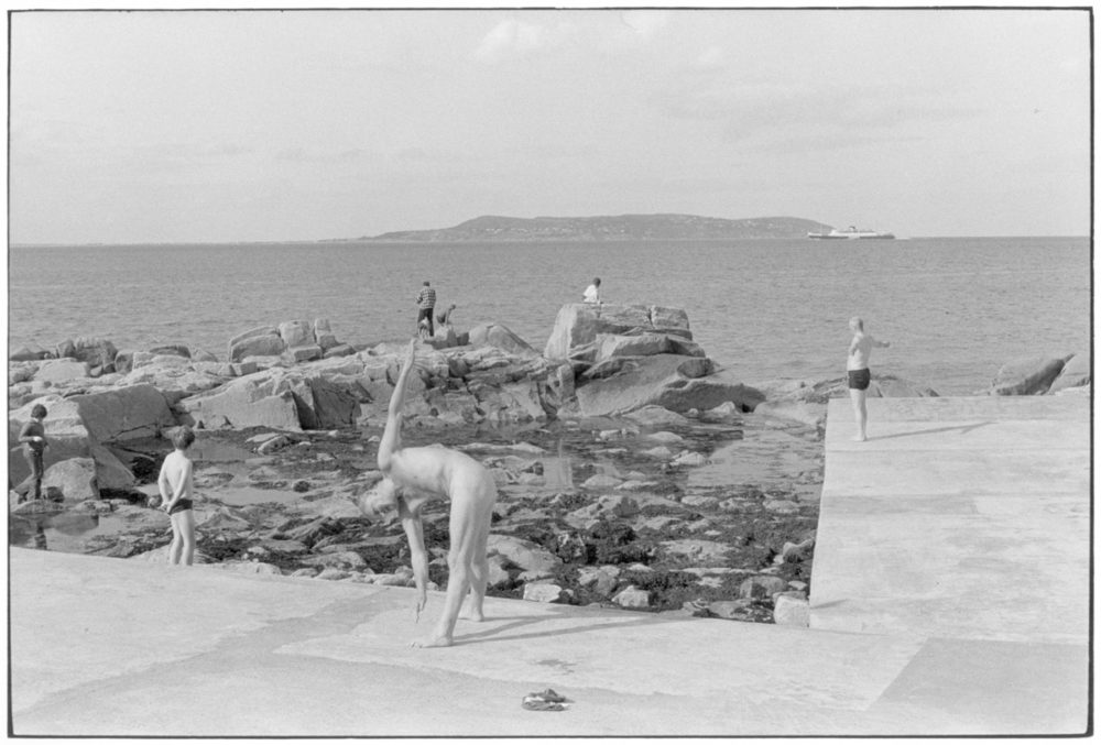 William Gedney, Nude man stretching at seashore, 1974