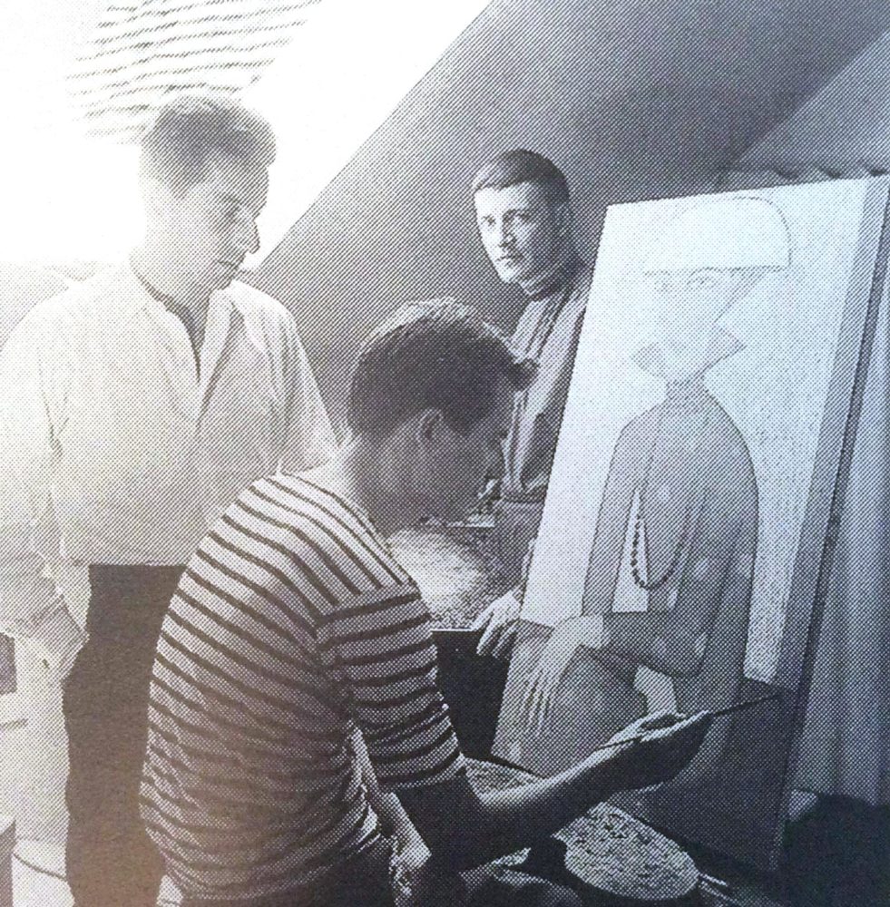 Horst-Egon Kalinowski and Michel Lablais (seated), date unknown